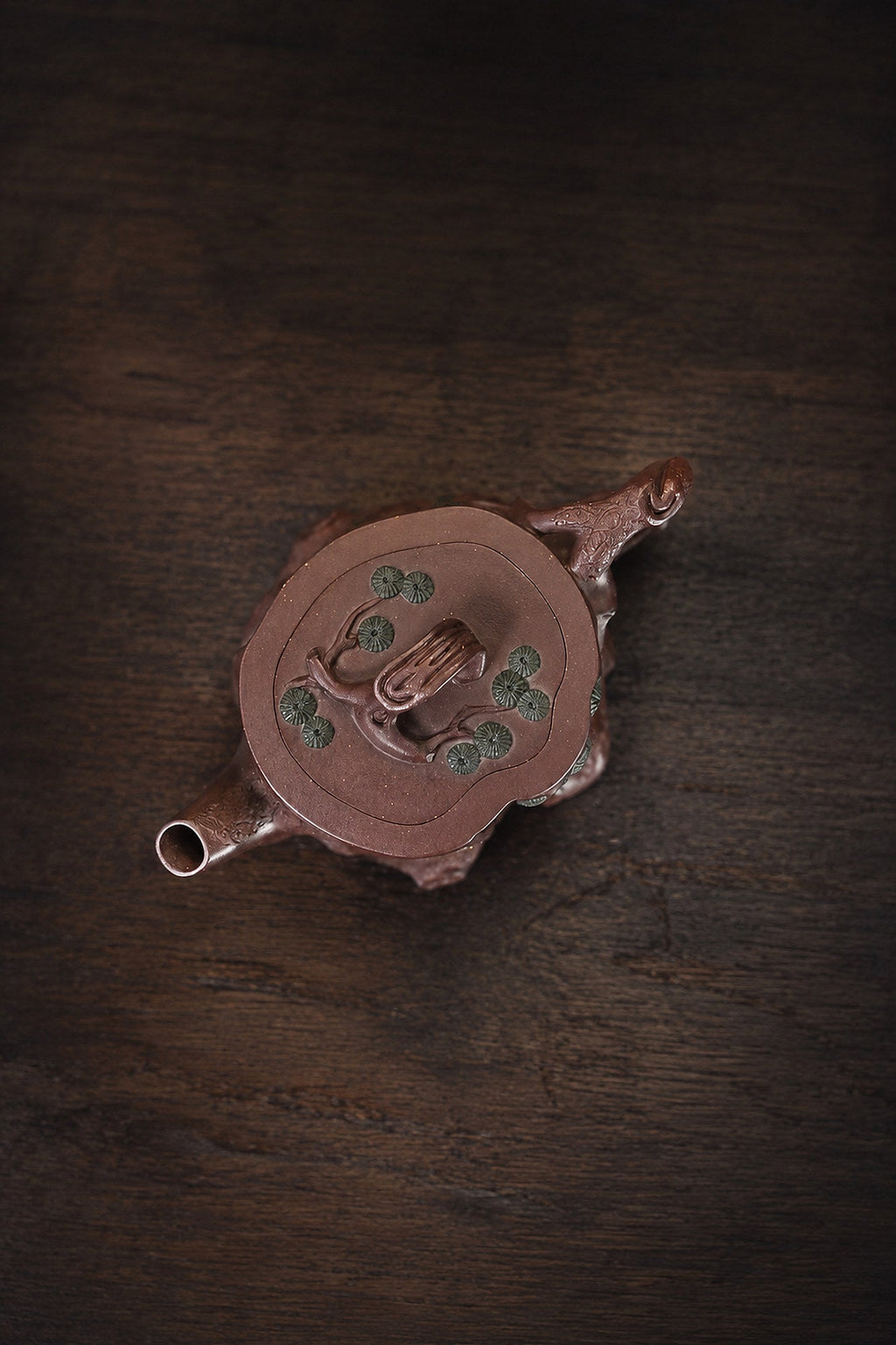 Handmade Sculptural Form Yixing Zisha Teapot – Dicaoqing Zini Clay, 130ml