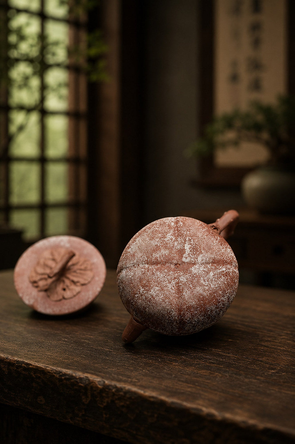 Handmade Sculptural Form Yixing Zisha Teapot – Duanni Clay, 100ml