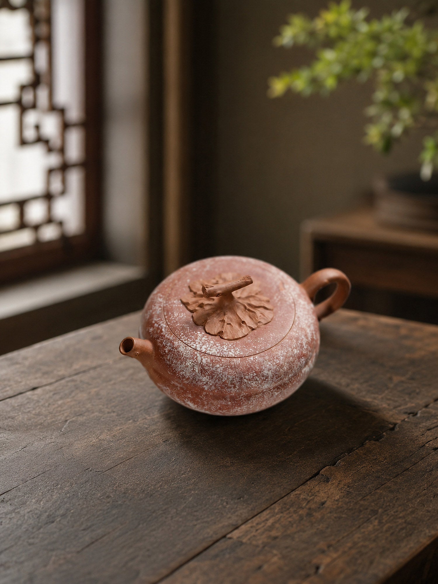 Handmade Sculptural Form Yixing Zisha Teapot – Duanni Clay, 100ml