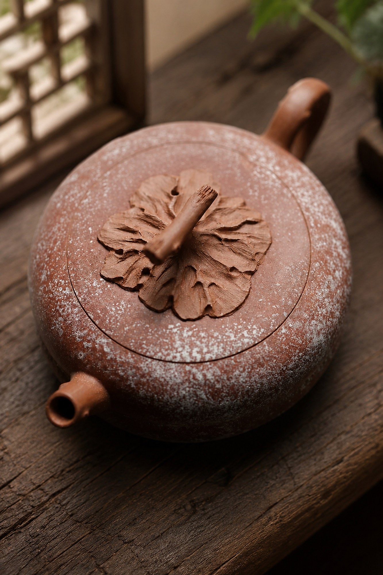 Handmade Sculptural Form Yixing Zisha Teapot – Duanni Clay, 100ml