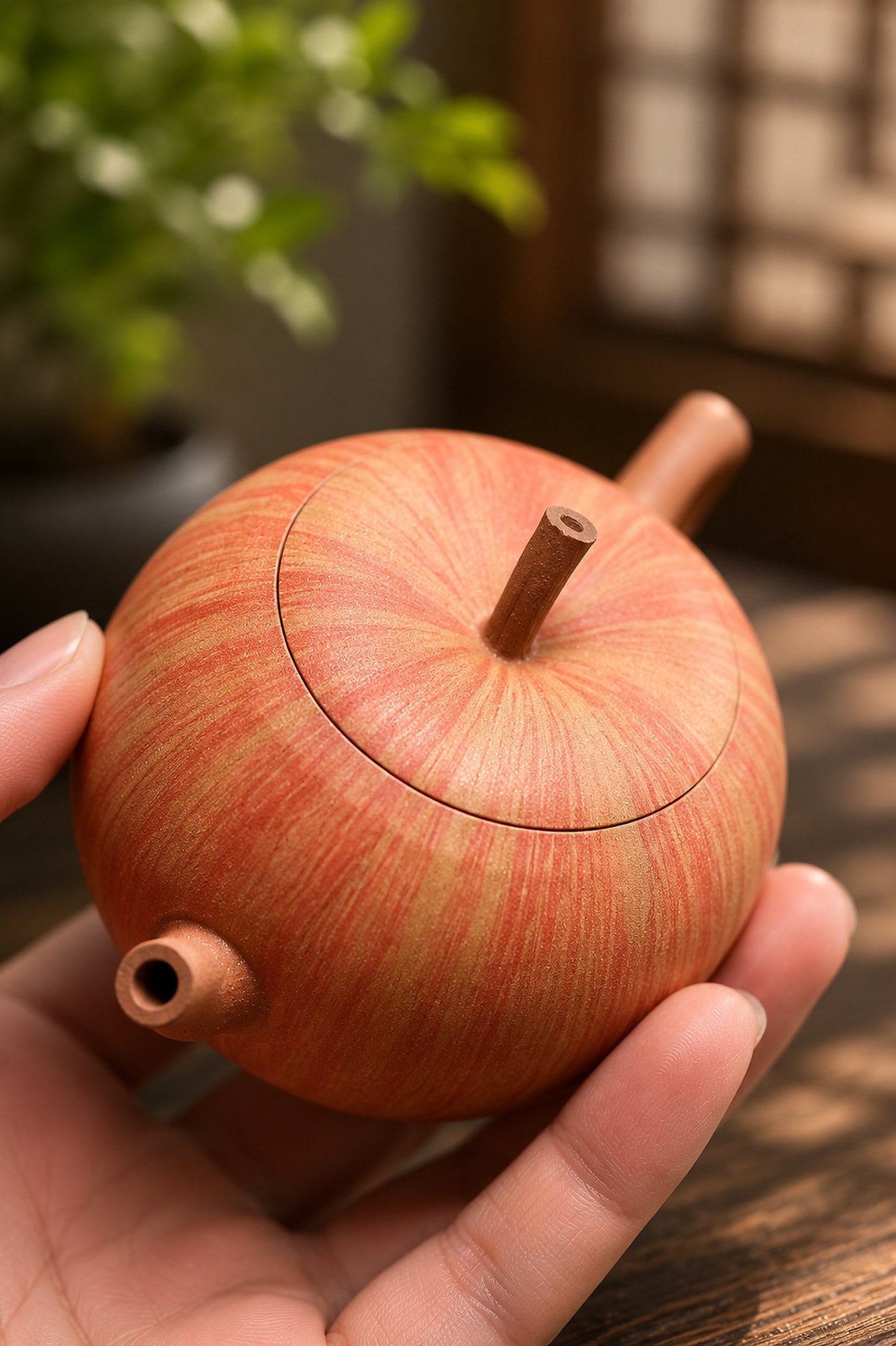 Handmade Sculptural Form Yixing Zisha Teapot – Duanni Clay, 150ml – No. 287