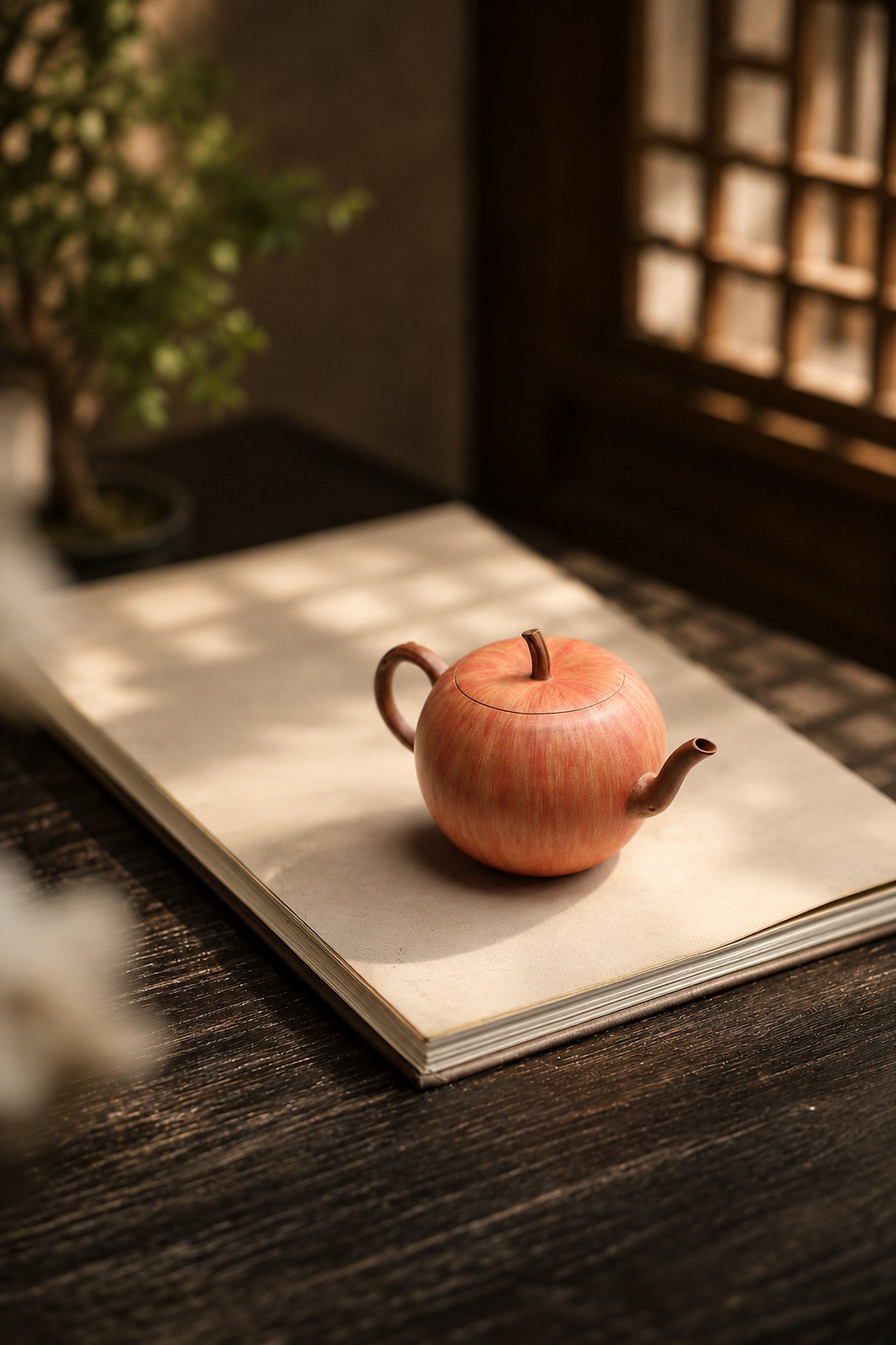 Handmade Sculptural Form Yixing Zisha Teapot – Duanni Clay, 150ml – No. 287