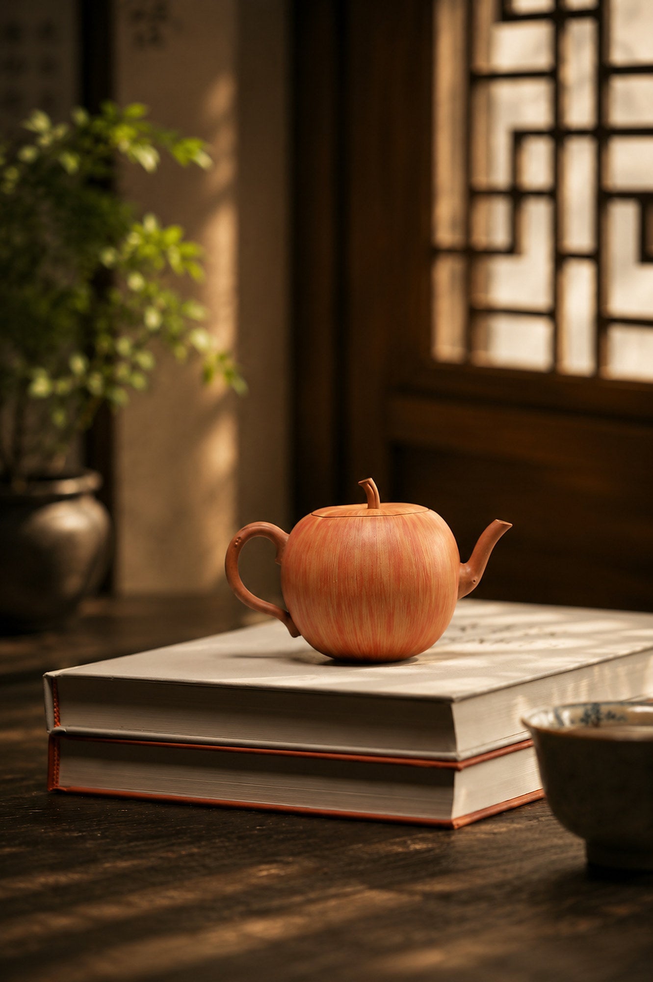 Handmade Sculptural Form Yixing Zisha Teapot – Duanni Clay, 150ml – No. 287