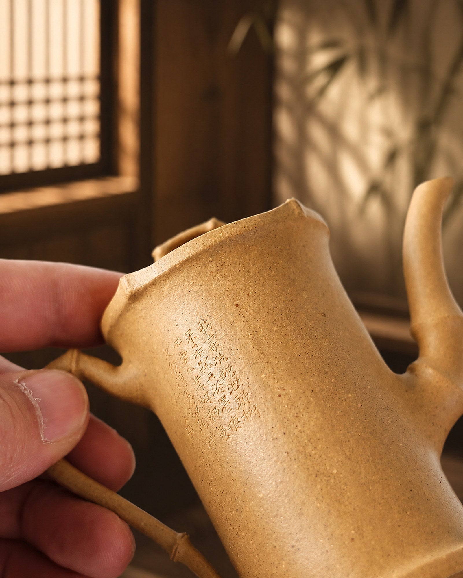 Sculptural Form Yixing Zisha Teapot – Duanni Clay, 135ml