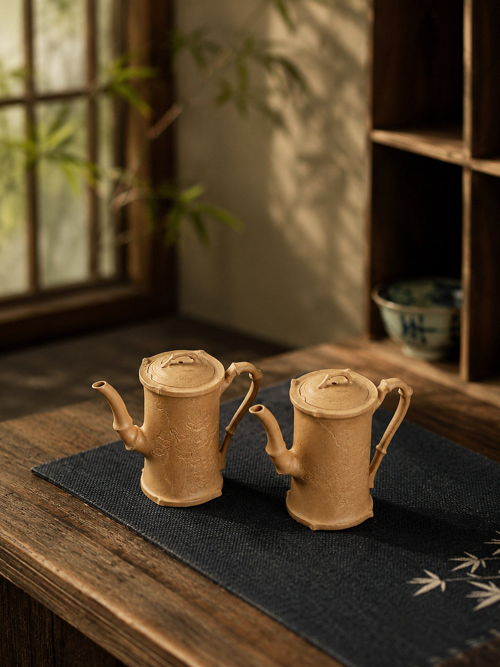 Sculptural Form Yixing Zisha Teapot – Duanni Clay, 135ml