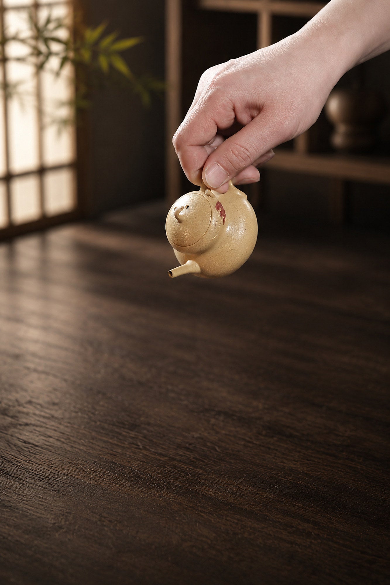 Handmade Gourd Form Yixing Zisha Teapot – Duanni Clay, 160ml