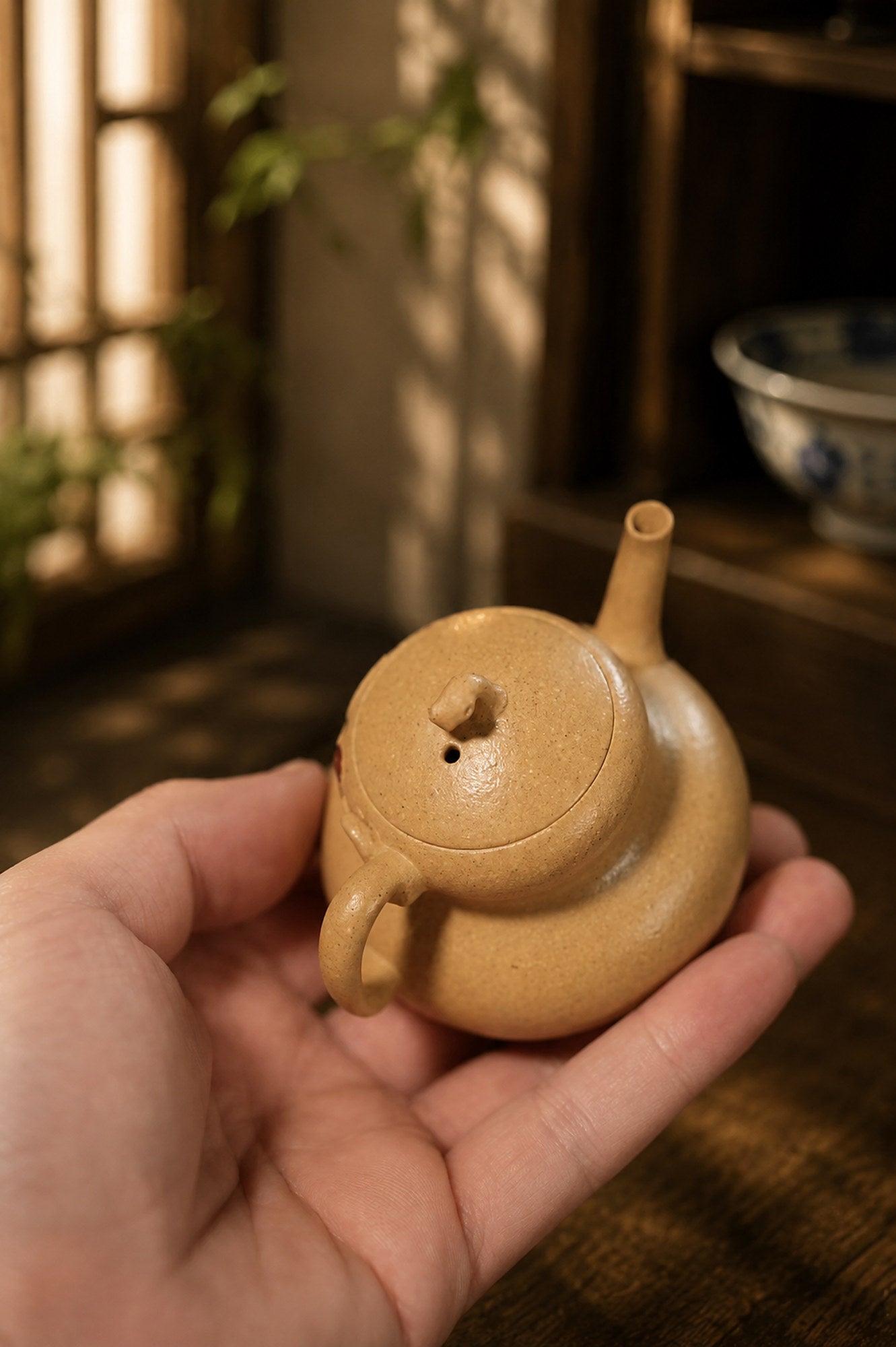 Handmade Gourd Form Yixing Zisha Teapot – Duanni Clay, 160ml