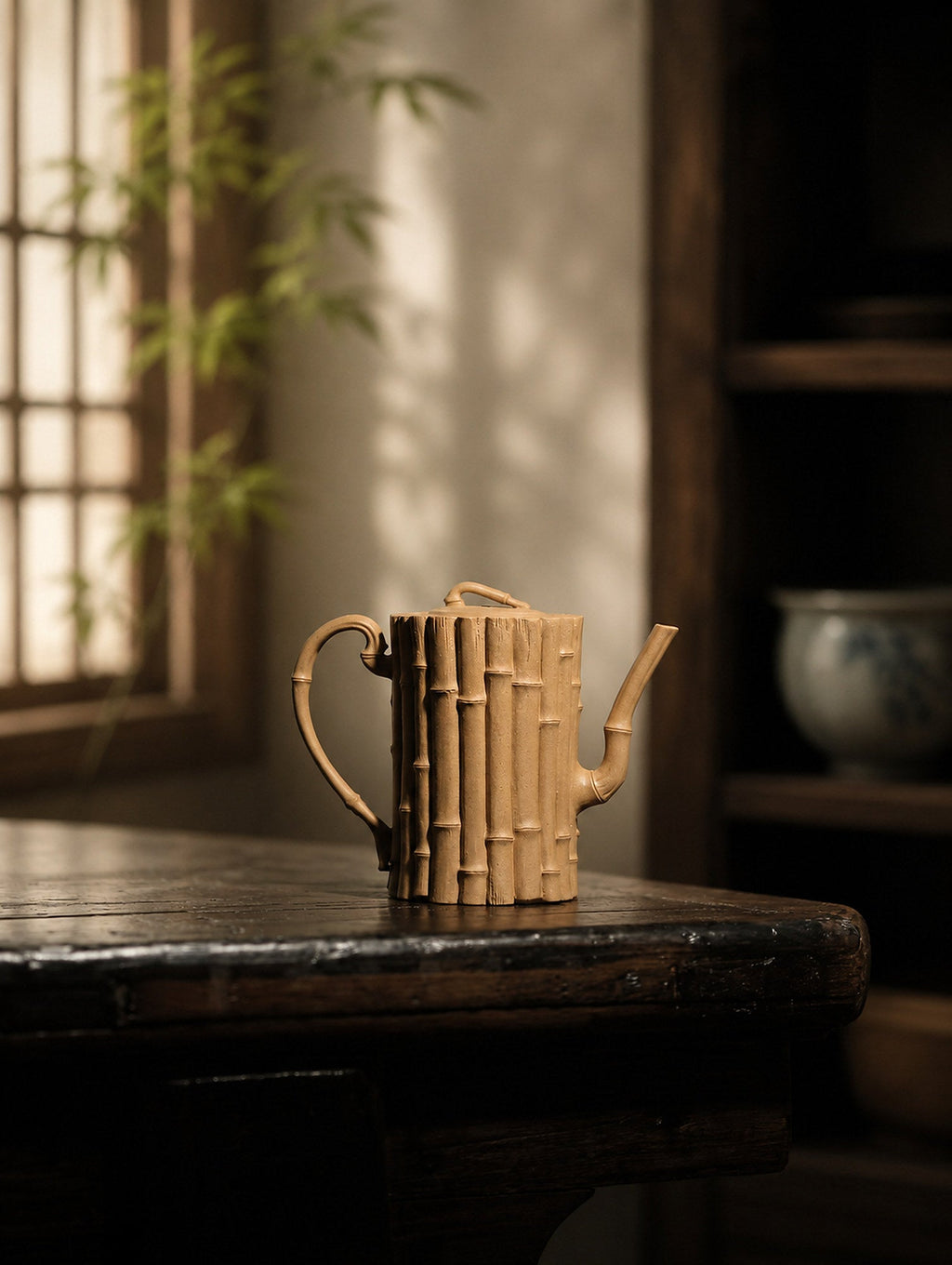 Handmade Sculptural Form Yixing Zisha Teapot – Duanni Clay, 200ml – No. 291