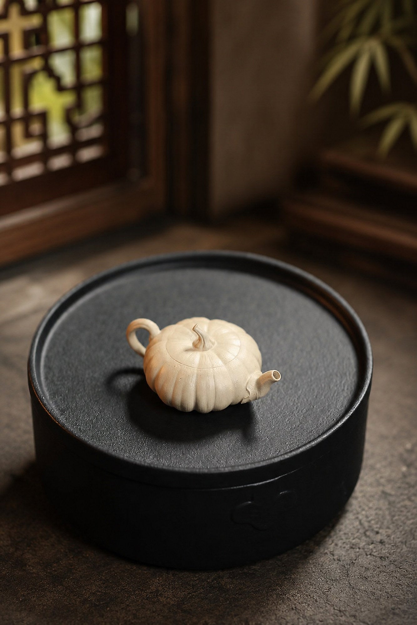 Handmade Pumpkin Form Yixing Zisha Teapot – Duanni Clay, 70ml