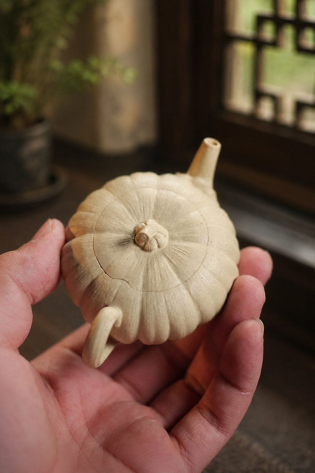 Handmade Pumpkin Form Yixing Zisha Teapot – Duanni Clay, 70ml