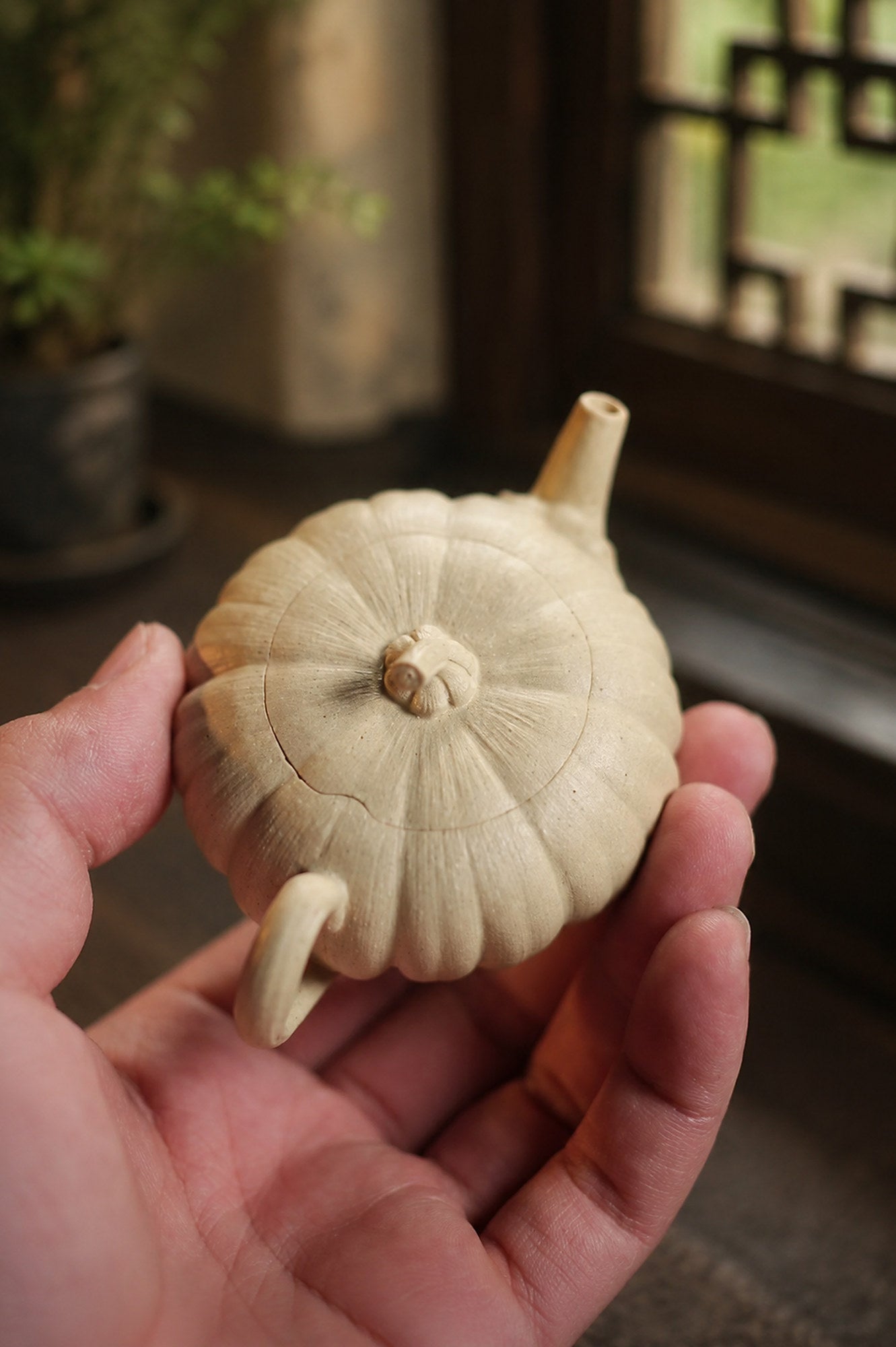 Handmade Pumpkin Form Yixing Zisha Teapot – Duanni Clay, 70ml