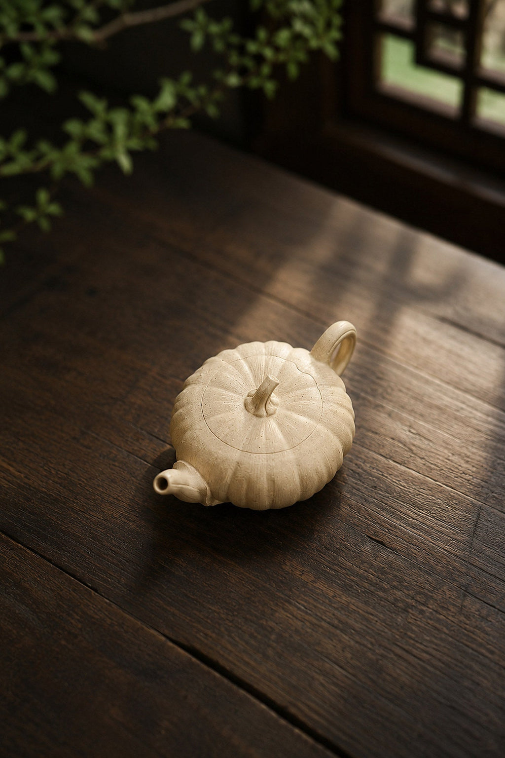 Handmade Pumpkin Form Yixing Zisha Teapot – Duanni Clay, 70ml