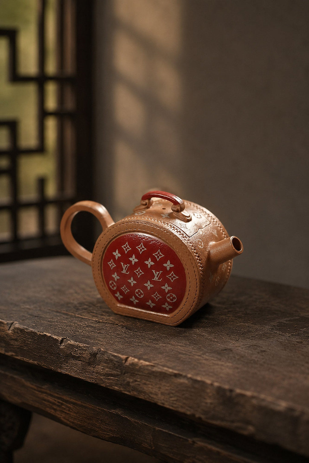 Handmade Sculptural Form Yixing Zisha Teapot – Duanni Clay, 150ml – No. 321
