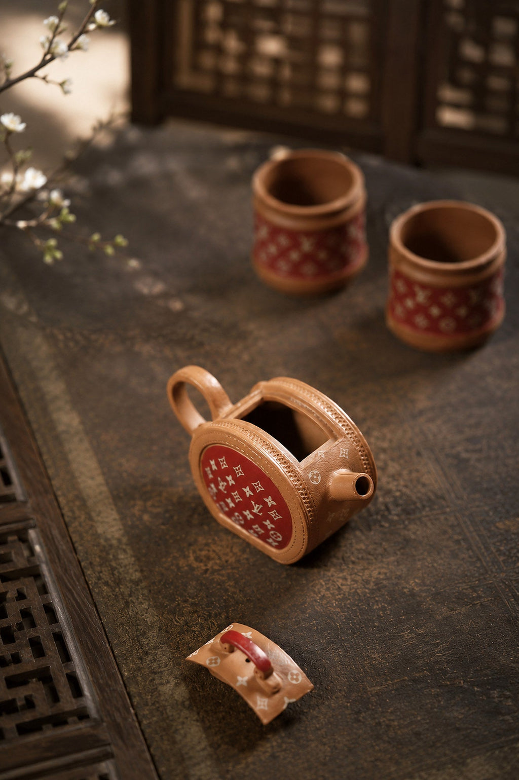 Handmade Sculptural Form Yixing Zisha Teapot – Duanni Clay, 150ml – No. 321