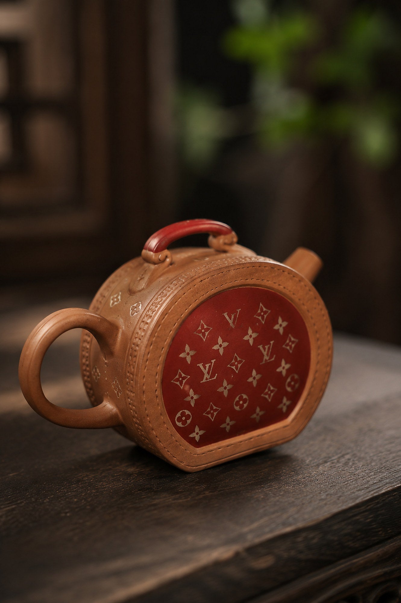 Handmade Sculptural Form Yixing Zisha Teapot – Duanni Clay, 150ml – No. 321