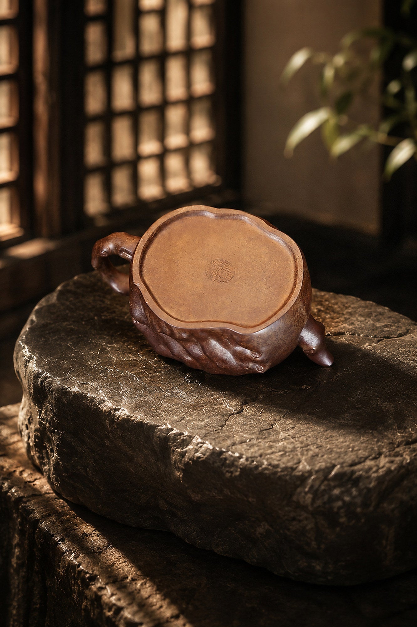 Sculptural Form Yixing Zisha Teapot – Duanni Clay, 140ml