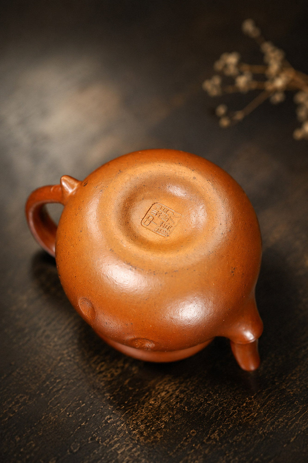 Sculptural Form Yixing Zisha Teapot – Golden Duanni Clay, 130ml