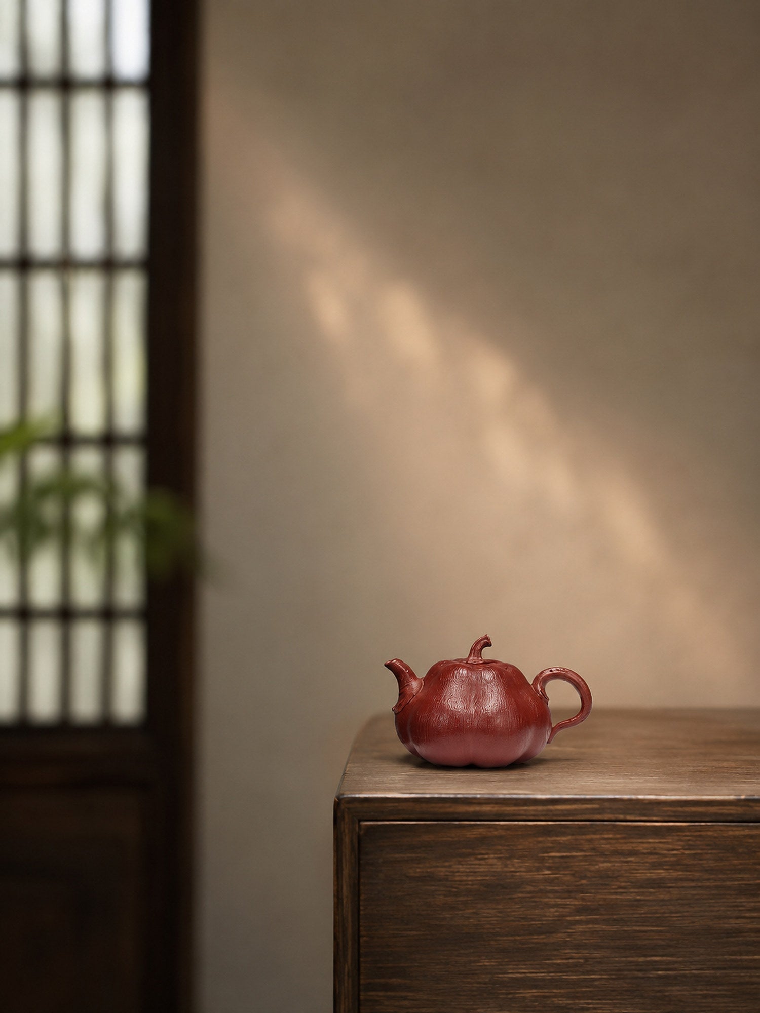 Handmade Pumpkin Form Yixing Zisha Teapot – Jiangponi Clay, 75ml