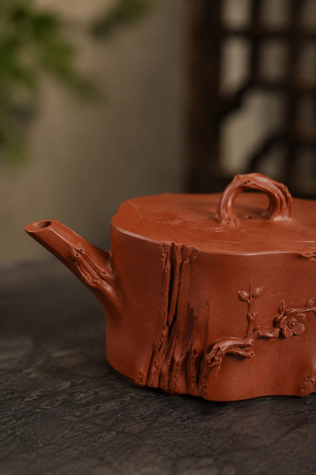 Handmade Sculptural Form Yixing Zisha Teapot – Jiangponi Clay, 180ml – No. 362