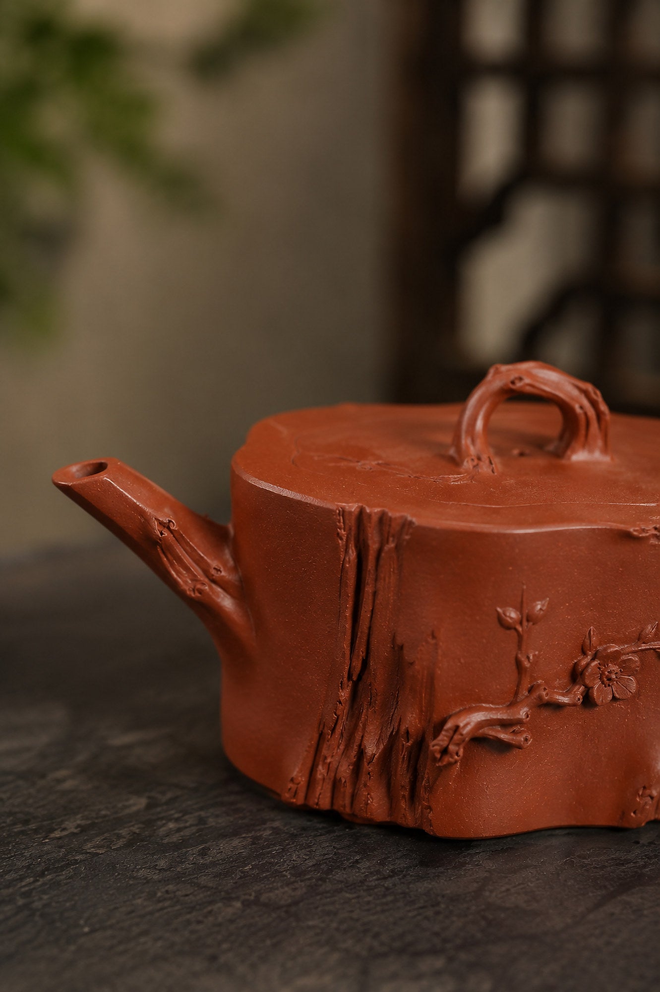 Handmade Sculptural Form Yixing Zisha Teapot – Jiangponi Clay, 180ml – No. 362