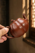 Handmade Pumpkin Form Yixing Zisha Teapot – Jiangponi Clay, 160ml