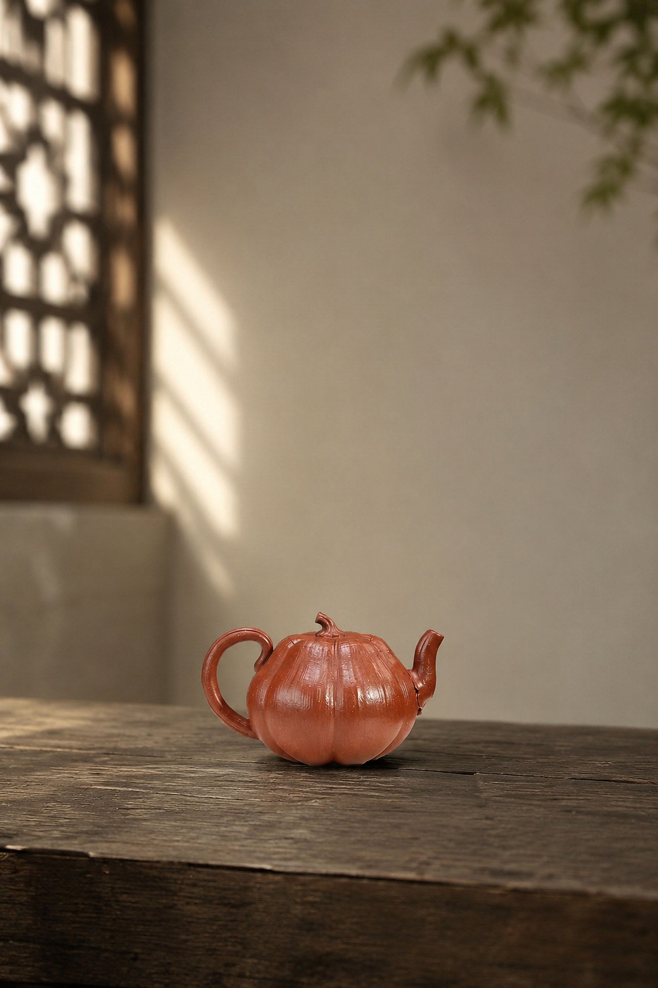 Handmade Pumpkin Form Yixing Zisha Teapot – Jiangponi Clay, 160ml