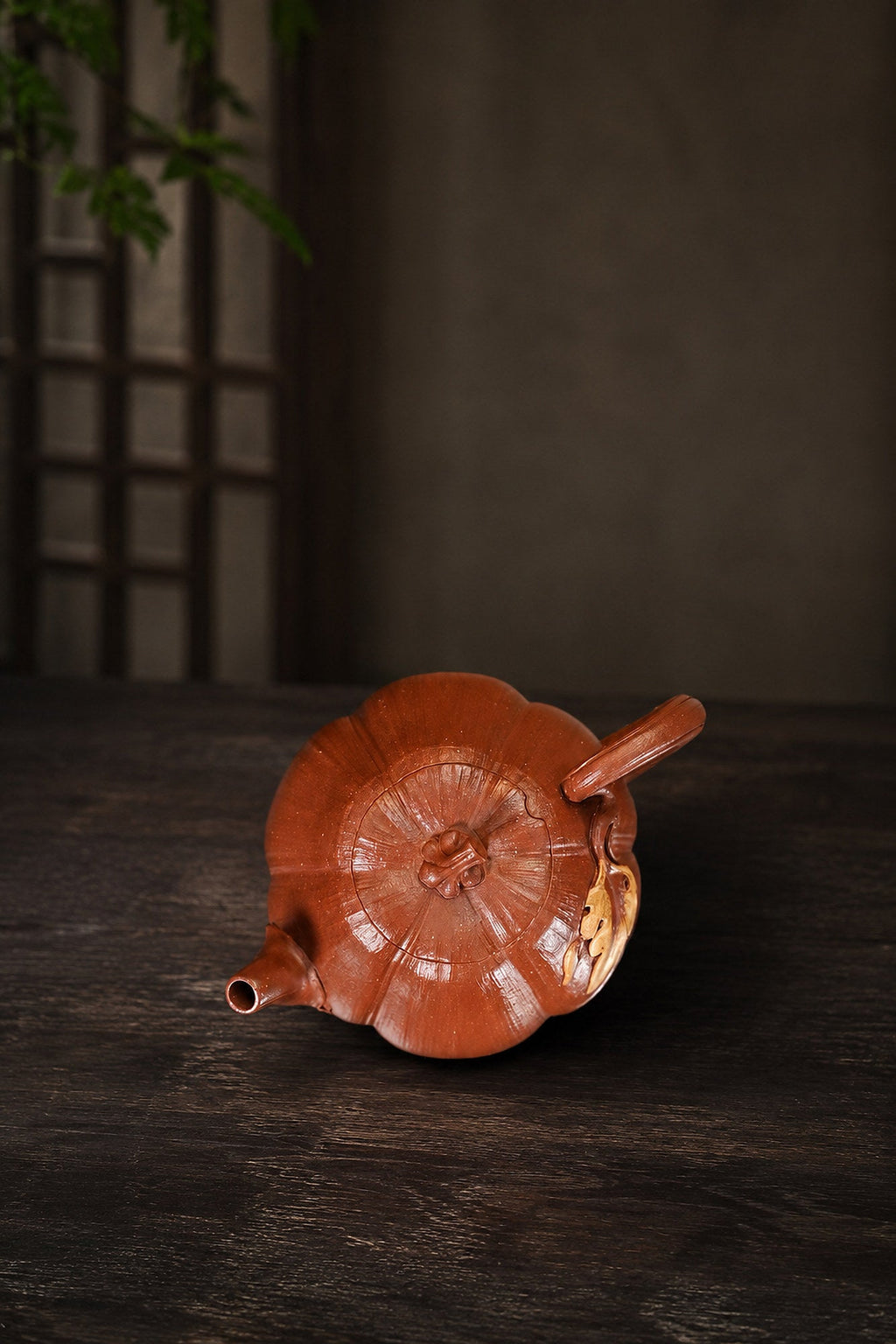 Handmade Pumpkin Form Yixing Zisha Teapot – Jiangponi Clay, 160ml