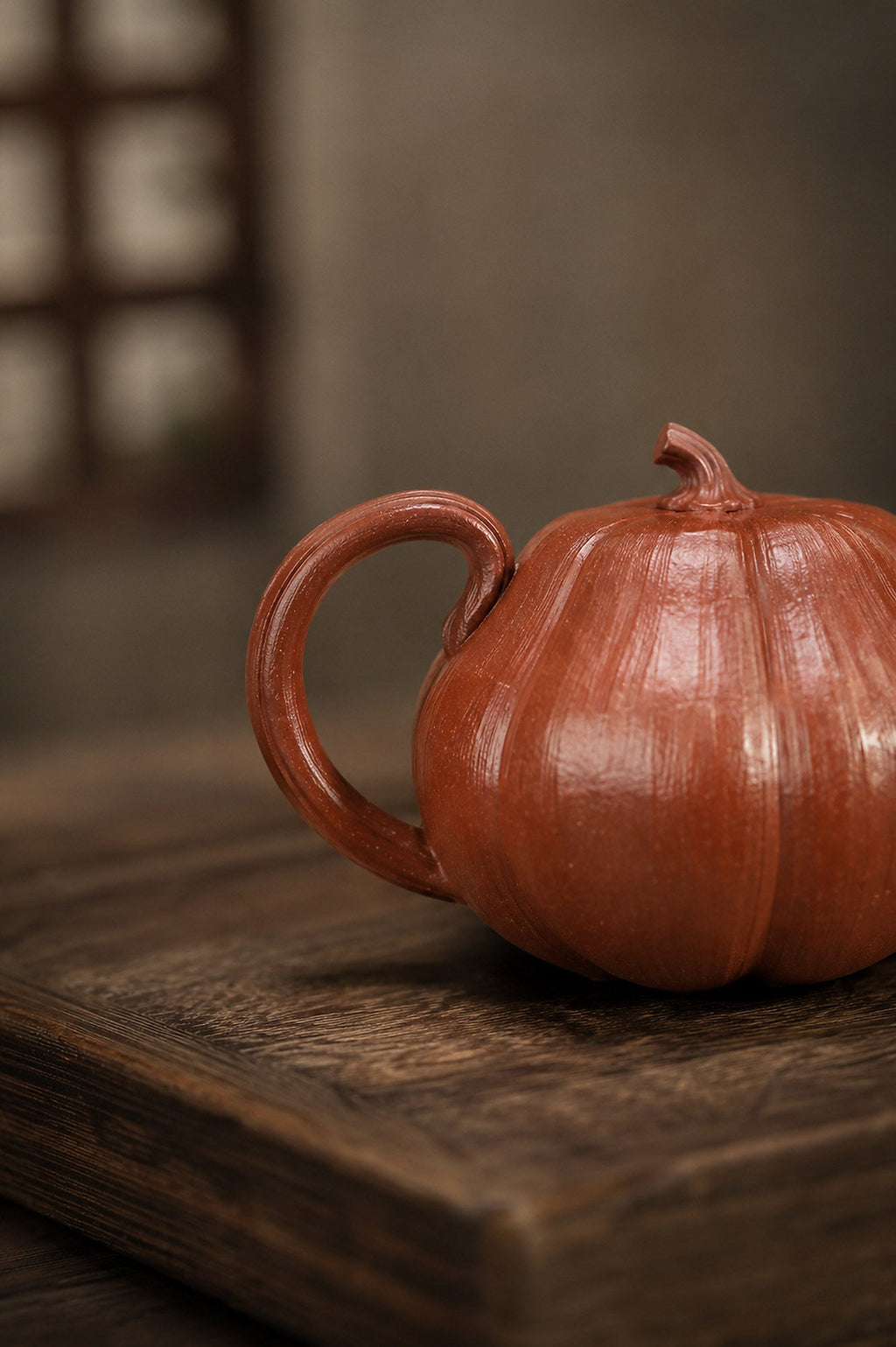 Handmade Pumpkin Form Yixing Zisha Teapot – Jiangponi Clay, 160ml