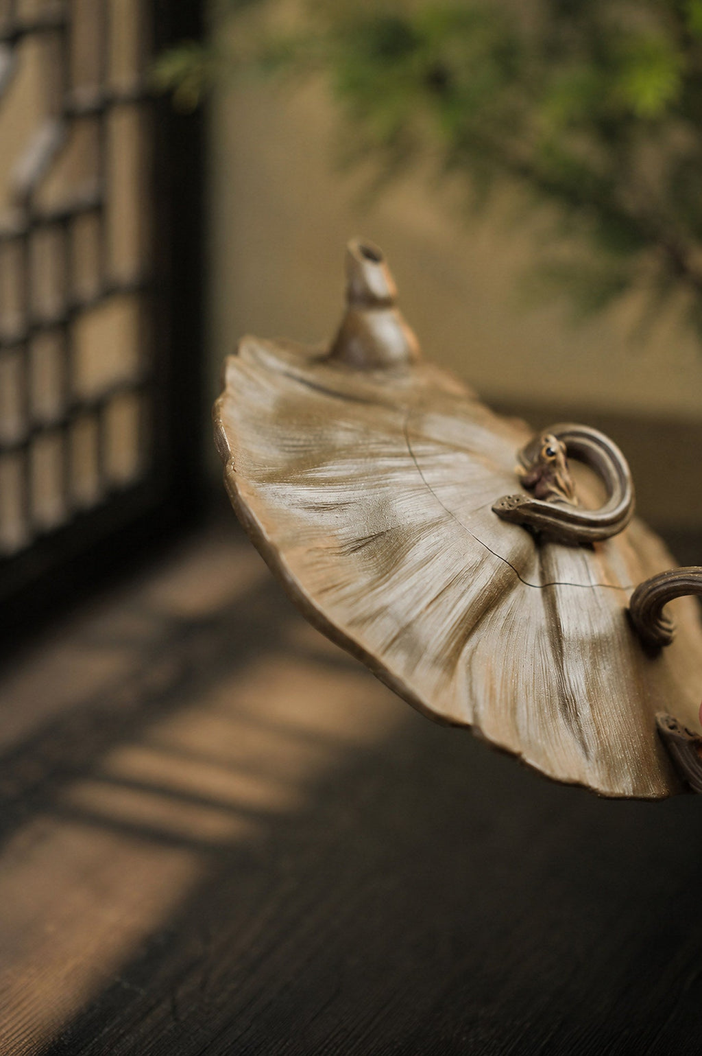 Handmade Sculptural Form Yixing Zisha Teapot – Qing Duanni Clay, 175ml
