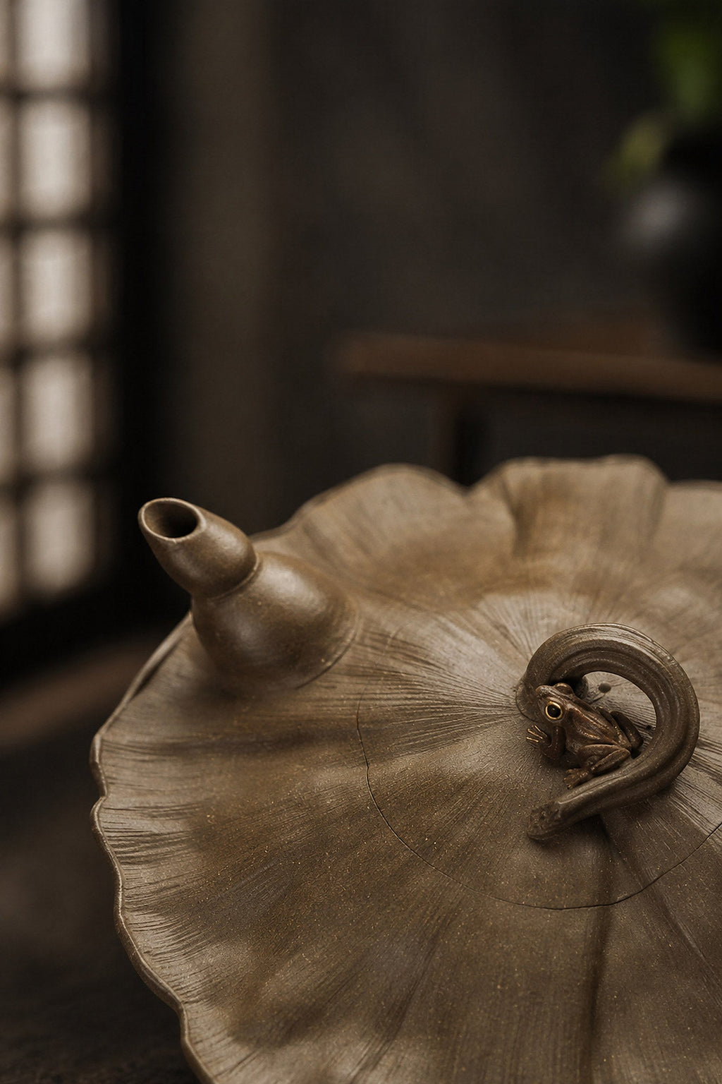 Handmade Sculptural Form Yixing Zisha Teapot – Qing Duanni Clay, 175ml