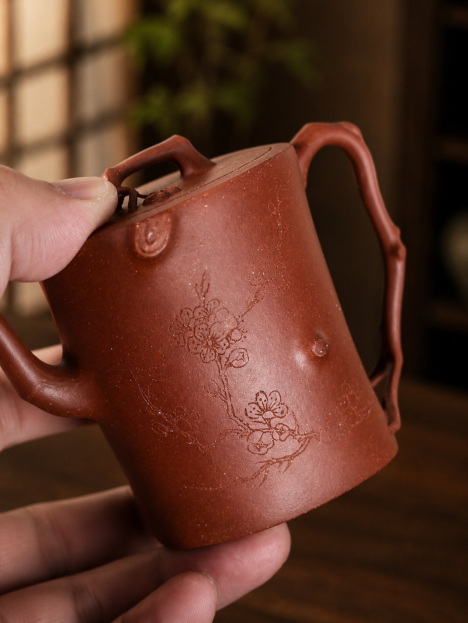 Handmade Sculptural Form Yixing Zisha Teapot – Zhuni Clay, 150ml