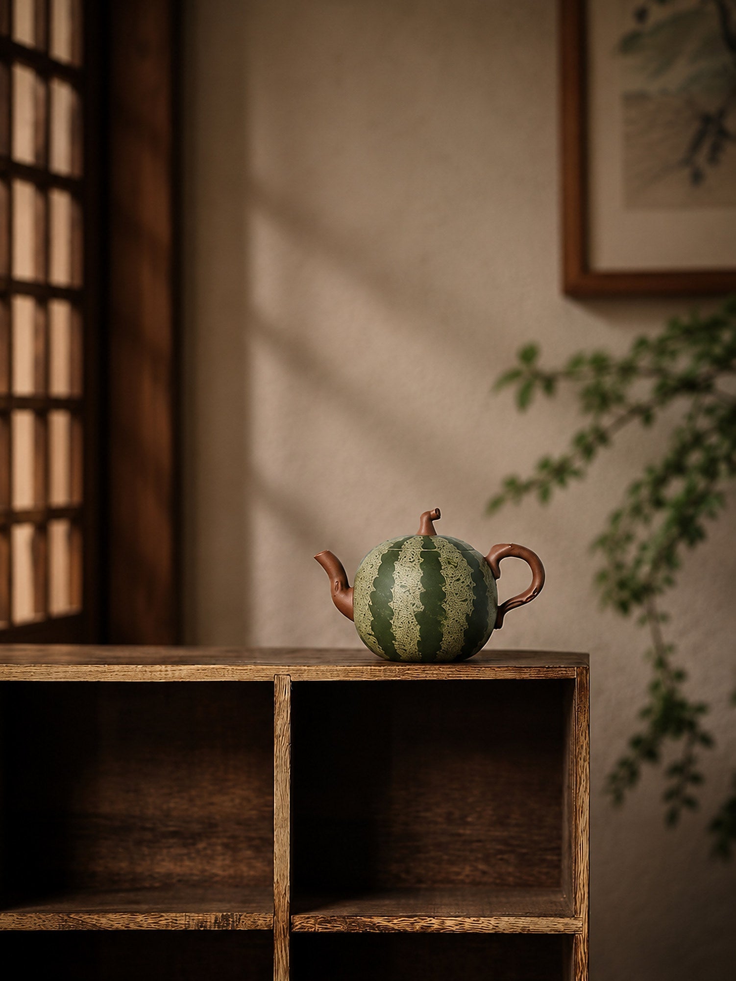 Handmade Sculptural Form Yixing Zisha Teapot – Zini Clay, 100ml – No. 299