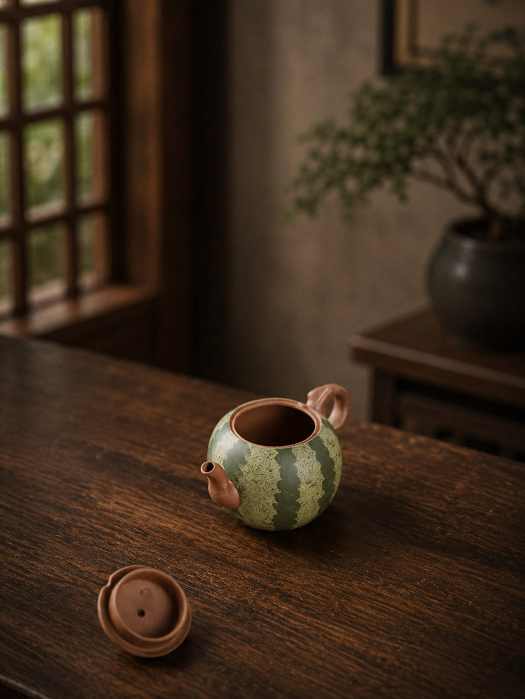 Handmade Sculptural Form Yixing Zisha Teapot – Zini Clay, 100ml – No. 299