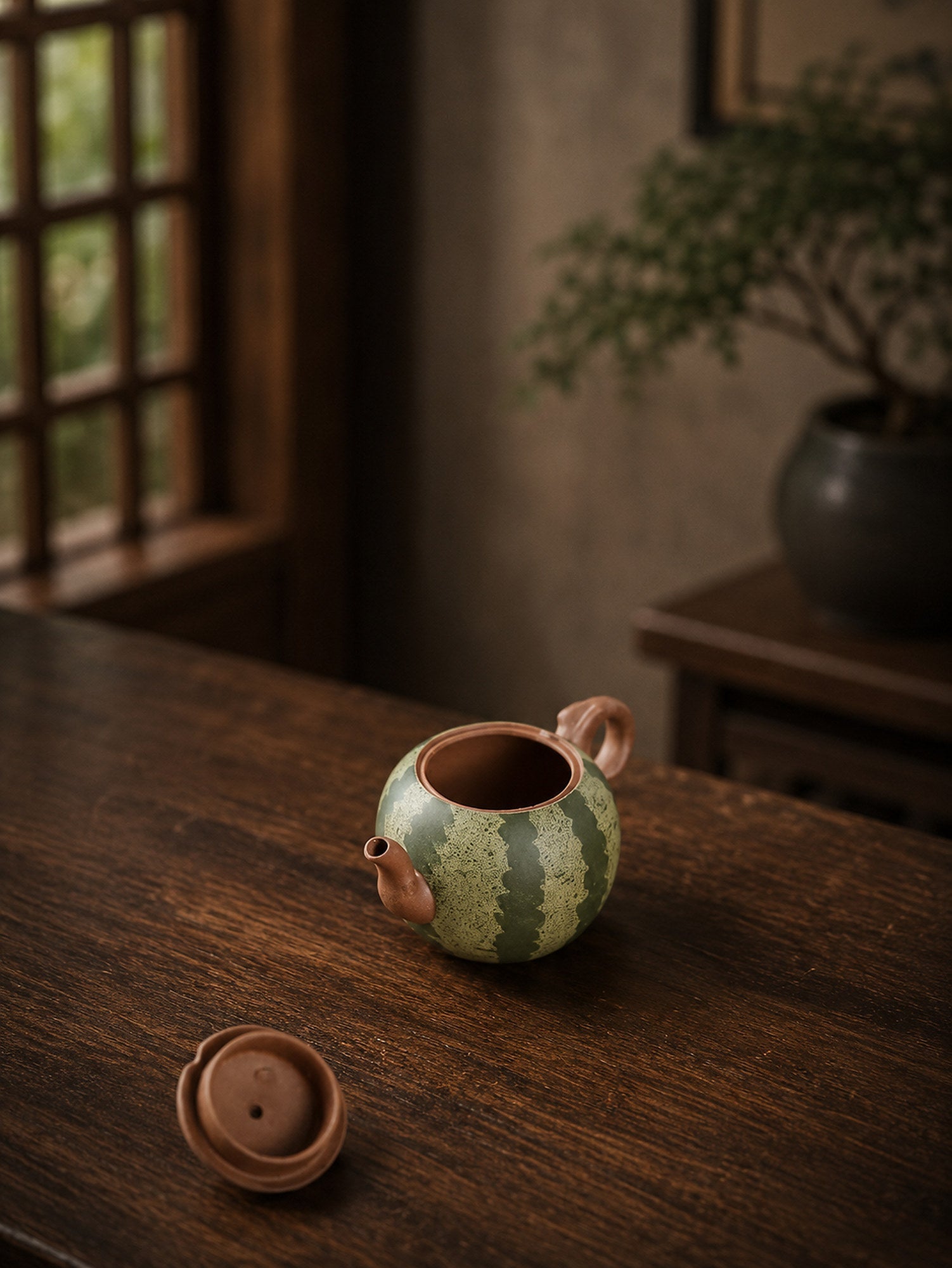 Handmade Sculptural Form Yixing Zisha Teapot – Zini Clay, 100ml – No. 299
