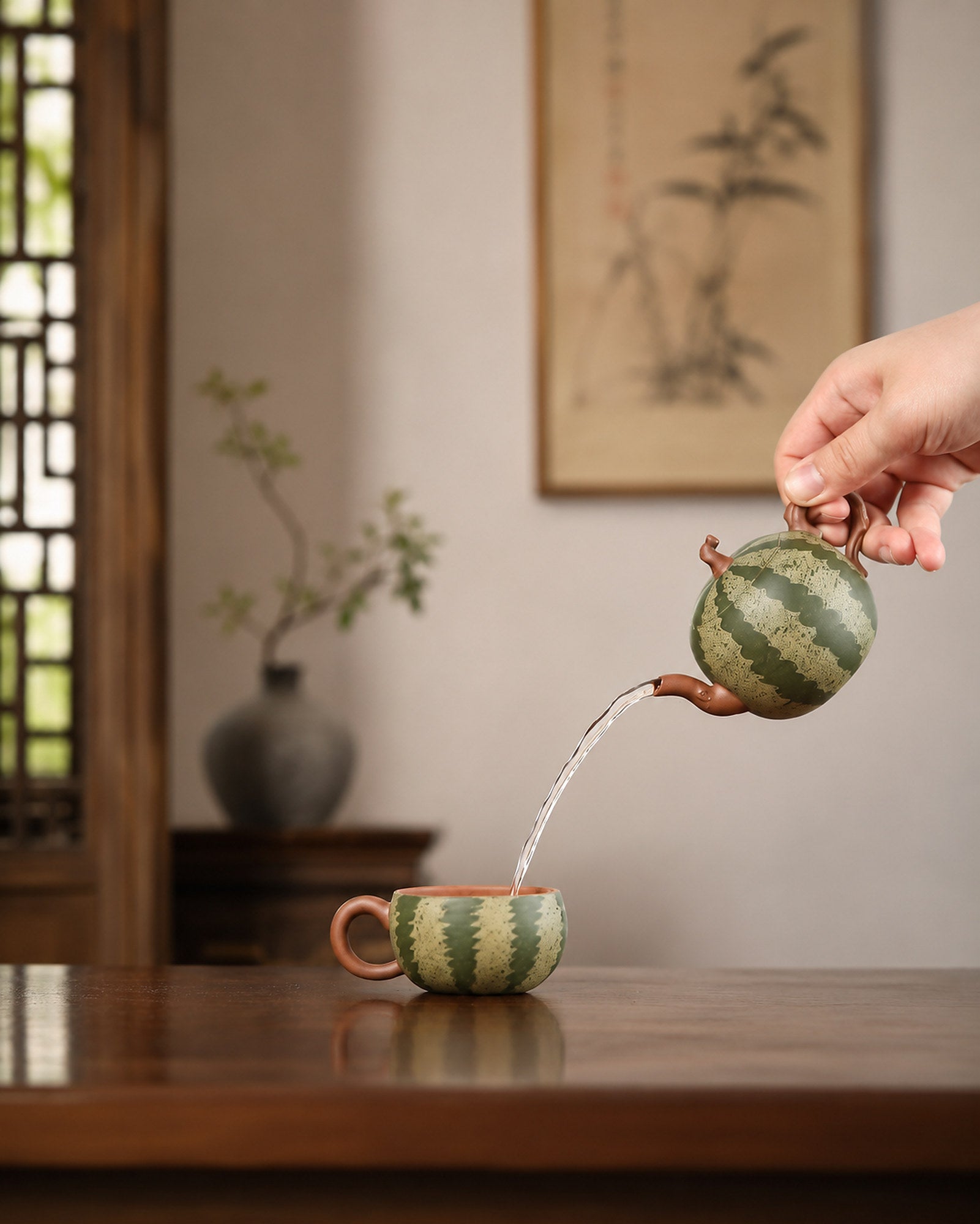 Handmade Sculptural Form Yixing Zisha Teapot – Zini Clay, 100ml – No. 299