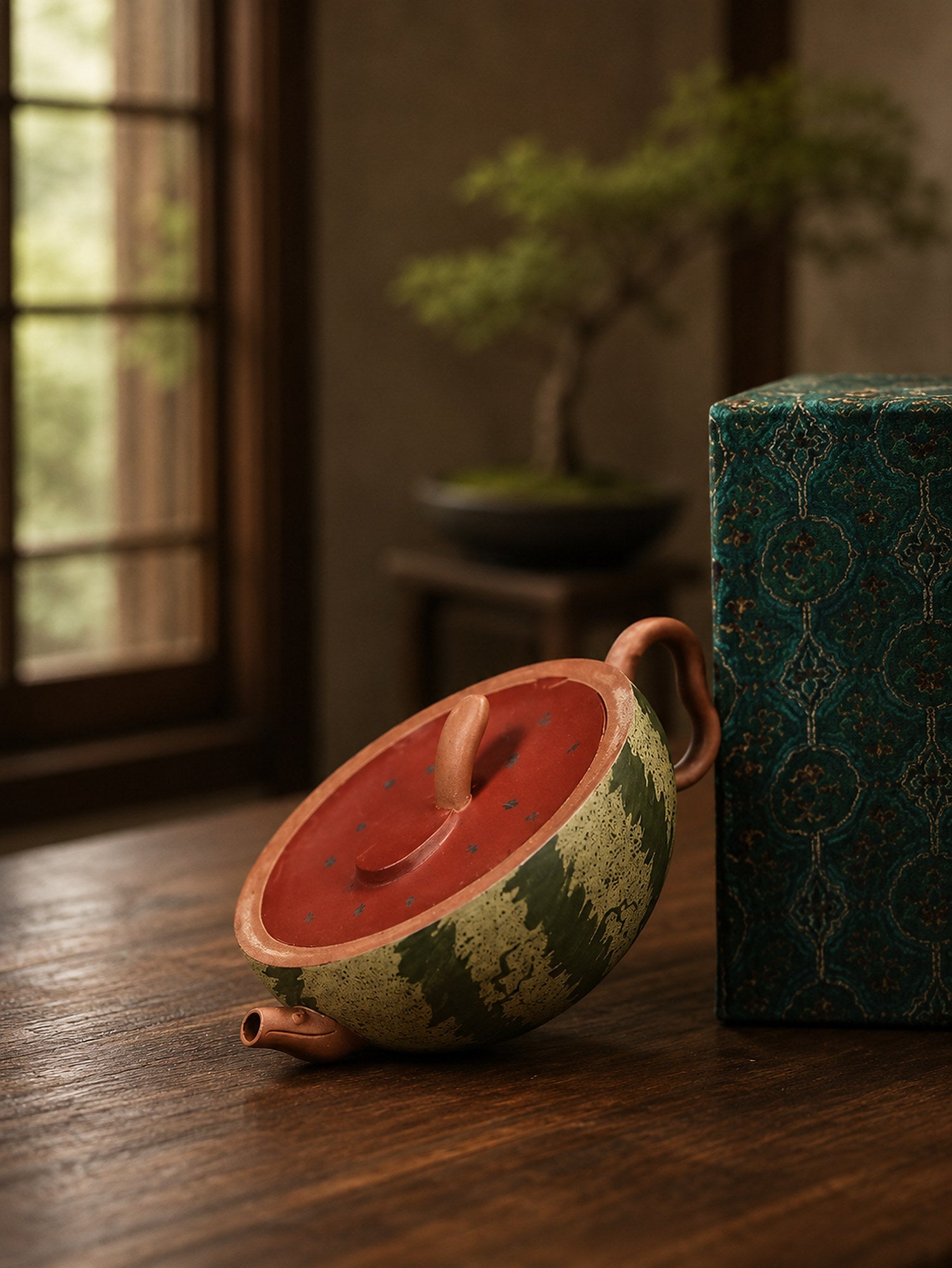 Handmade Sculptural Form Yixing Zisha Teapot – Zini Clay, 150ml