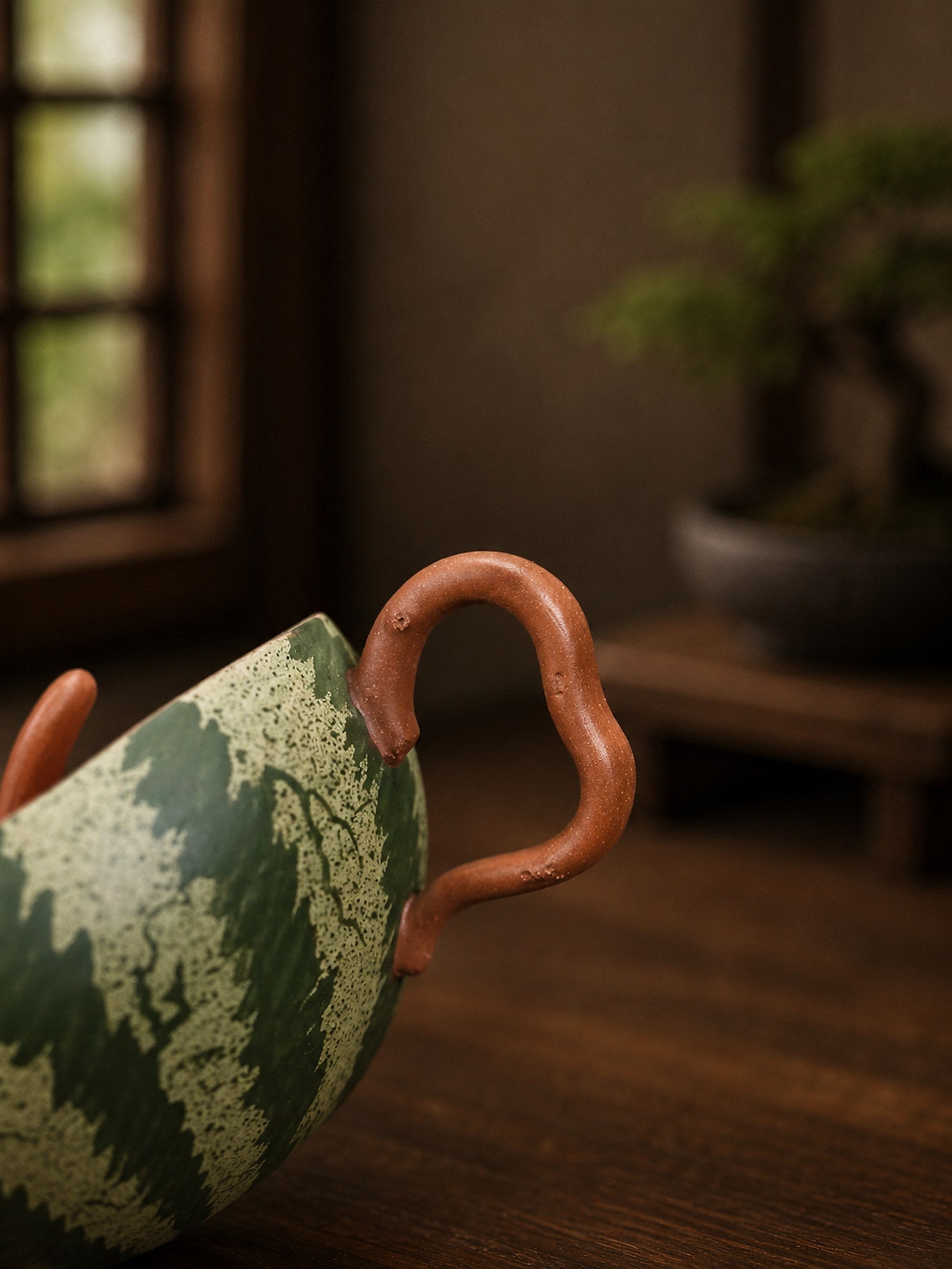 Handmade Sculptural Form Yixing Zisha Teapot – Zini Clay, 150ml