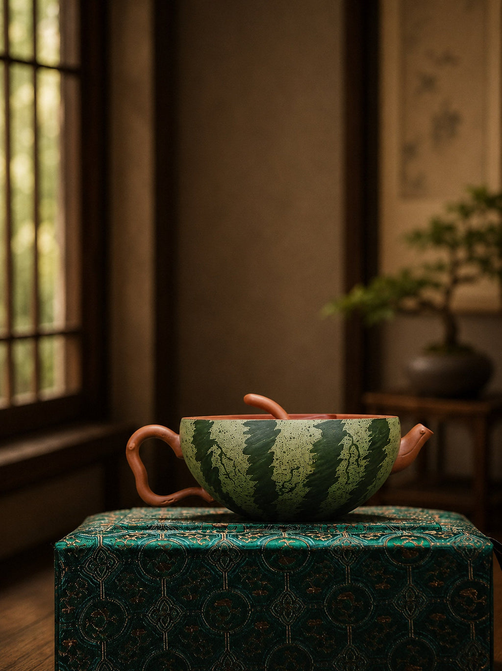 Handmade Sculptural Form Yixing Zisha Teapot – Zini Clay, 150ml