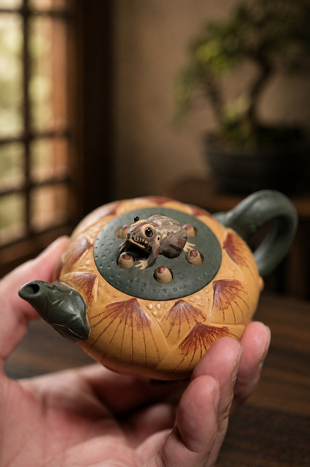 Handmade Sculptural Form Yixing Zisha Teapot – Zini Clay, 100ml – No. 303