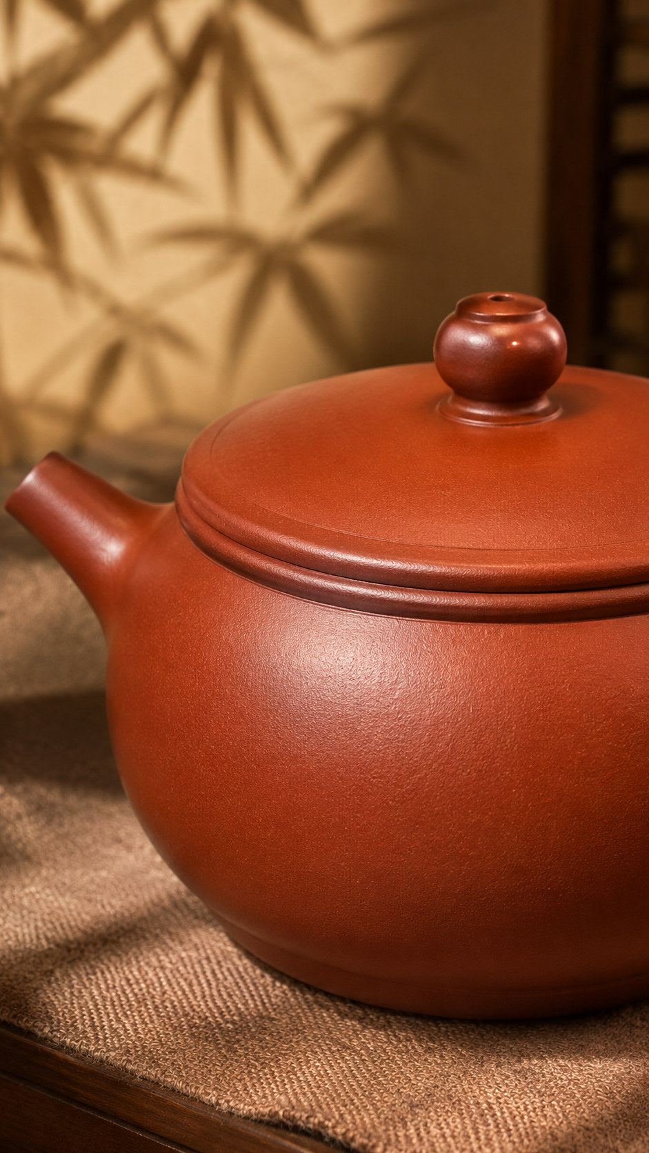Handmade Shi Gu Yixing Zisha Teapot – Dahongpao Clay, 150ml