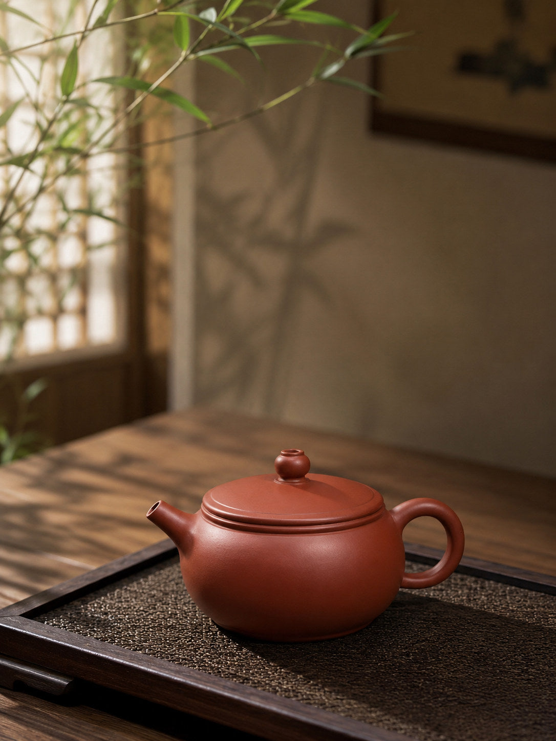 Handmade Shi Gu Yixing Zisha Teapot – Dahongpao Clay, 150ml