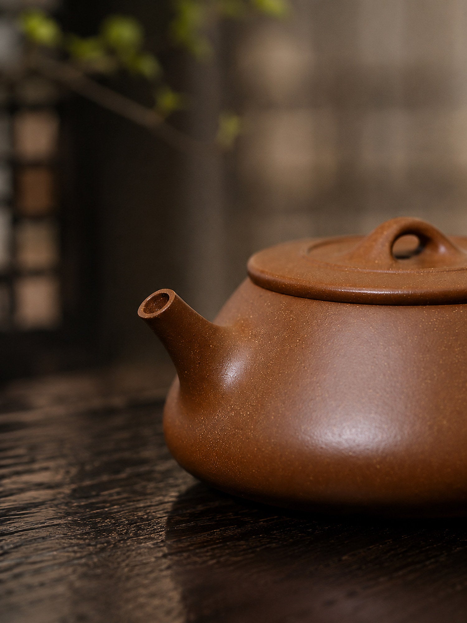 Handmade Flat-Lid Shipiao Yixing Zisha Teapot – Aged Duanni Clay, 130ml