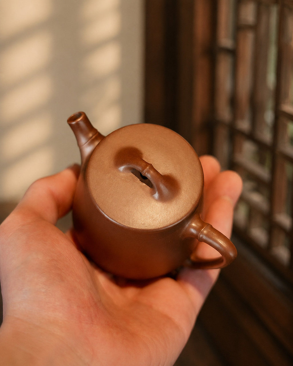 Handmade Shipiao Yixing Zisha Teapot – Aged Zini Clay, 120ml