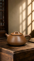 Handmade Jingzhou Shipiao Yixing Zisha Teapot – Chijin Zini Clay, 200ml