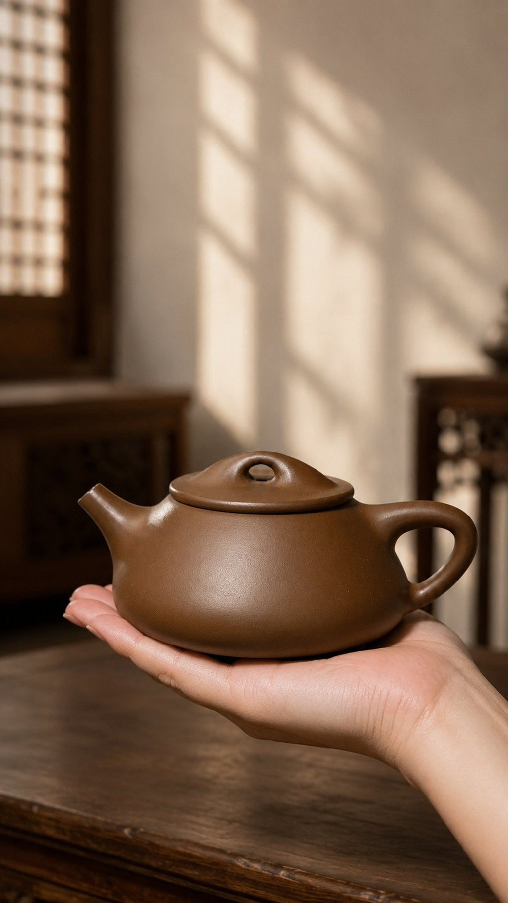 Handmade Jingzhou Shipiao Yixing Zisha Teapot – Chijin Zini Clay, 200ml