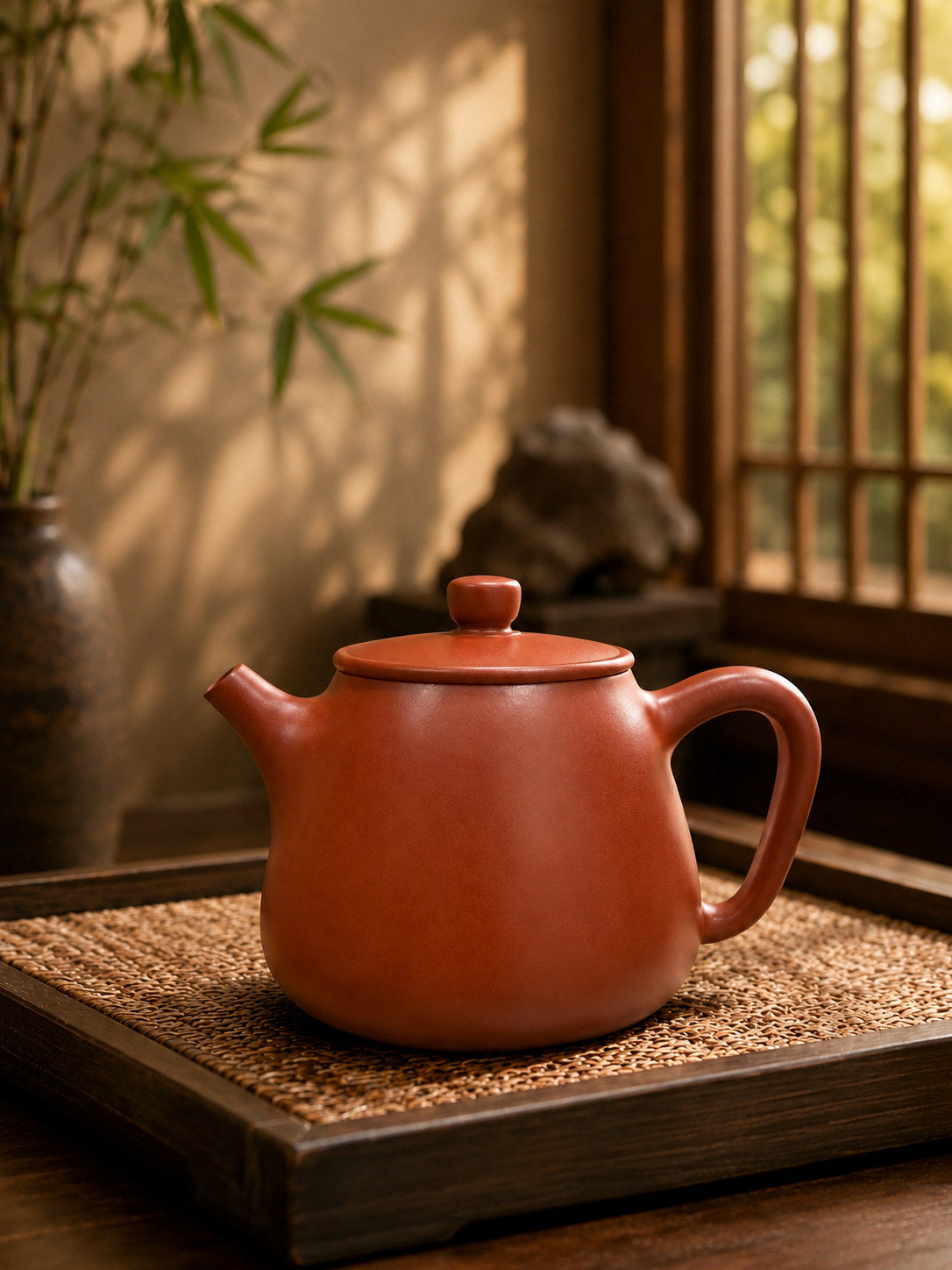 Handmade Tall Shipiao Yixing Zisha Teapot – Dahongpao Clay, 160ml