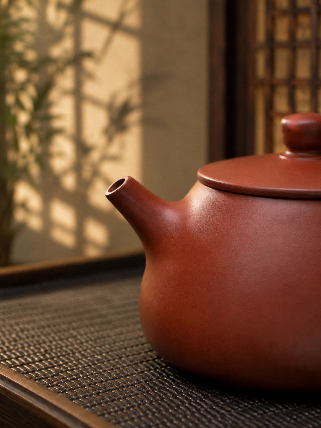 Handmade Flat-Lid Shipiao Yixing Zisha Teapot – Dahongpao Clay, 180ml