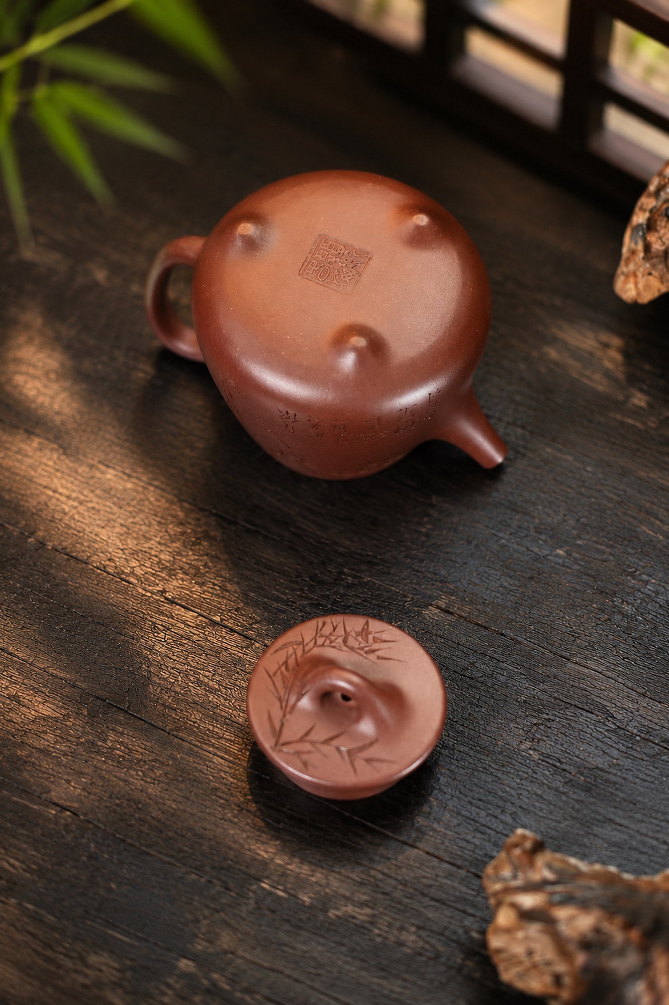 Tall Shipiao Yixing Zisha Teapot – Dicaoqing Zini Clay, 140ml