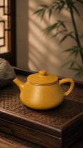 Shipiao Yixing Zisha Teapot – Golden Duanni Clay, 140ml