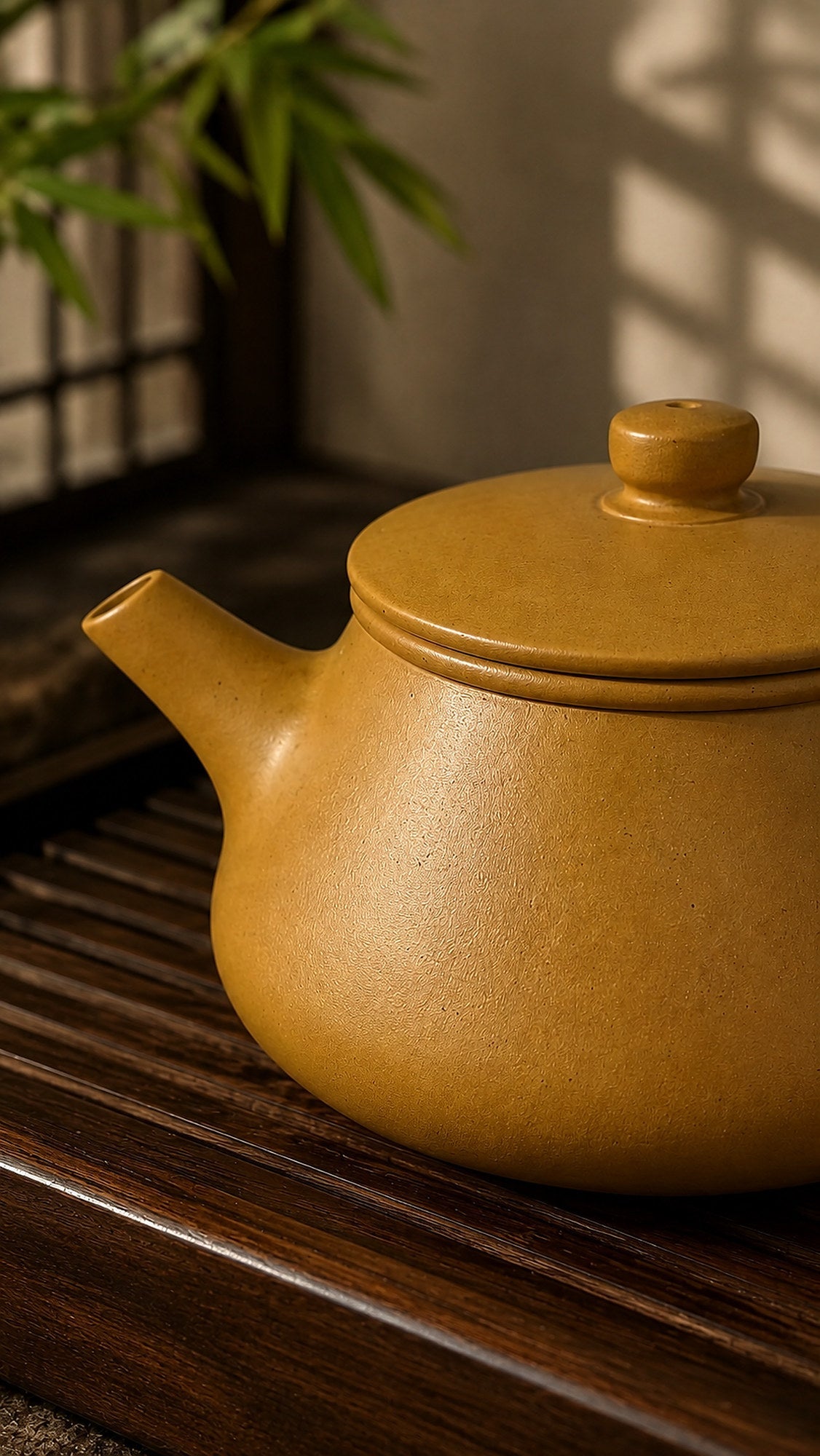 Shipiao Yixing Zisha Teapot – Golden Duanni Clay, 140ml